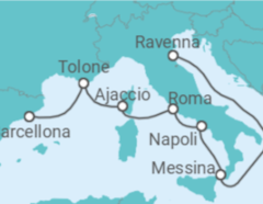 Itinerario della crociera Francia, Italia - Royal Caribbean