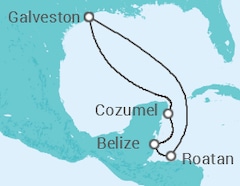Itinerario della crociera Messico, Belize, Honduras - Carnival Cruise Line