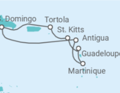 Itinerario della crociera Martinica, Guadalupa, Isole Vergini - Costa Crociere