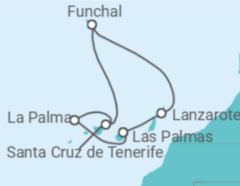 Itinerario della crociera Isole Canarie - MSC Crociere