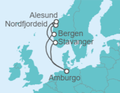 Itinerario della crociera Norvegia - AIDA