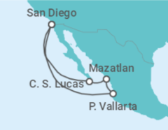 Itinerario della crociera Messico - Holland America Line