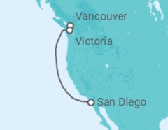 Itinerario della crociera Alaska - Holland America Line