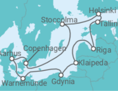 Itinerario della crociera Polonia, Lituania, Lettonia, Estonia, Finlandia, Svezia, Danimarca - MSC Crociere