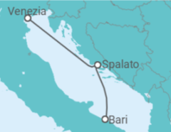 Itinerario della crociera Croazia - MSC Cruceros