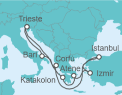 Itinerario della crociera Grecia, Turchia, Italia Bevande Incluse - MSC Crociere