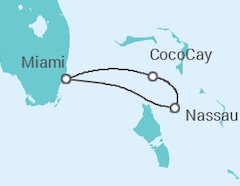 Itinerario della crociera Bahamas - Royal Caribbean