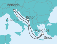 Itinerario della crociera Italia, Montenegro, Grecia Bevande Incluse - MSC Cruceros