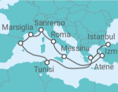 Itinerario della crociera Francia, Spagna, Brasile Bevande Incluse - MSC Cruceros