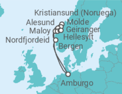 Itinerario della crociera Norvegia Bevande Incluse - Costa Crociere