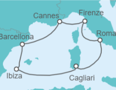 Itinerario della crociera Italia, Francia, Spagna Bevande Incluse - MSC Crociere