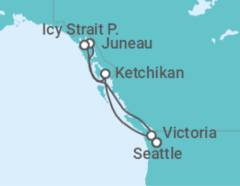 Itinerario della crociera Alaska Bevande Incluse - MSC Crociere