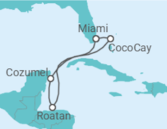Itinerario della crociera Honduras, Messico - Royal Caribbean