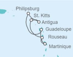 Itinerario della crociera Sint Maarten, Antigua E Barbuda, Saint Kitts e Nevis, Martinica - MSC Cruceros
