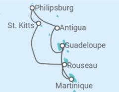Itinerario della crociera Antigua E Barbuda, Sint Maarten, Saint Kitts e Nevis, Martinica - MSC Cruceros