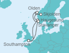 Itinerario della crociera Norvegia - Royal Caribbean
