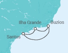 Itinerario della crociera Brasile - MSC Cruceros