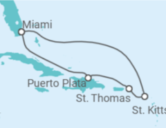 Itinerario della crociera Isole Vergini statunitensi, Saint Kitts e Nevis - Celebrity Cruises