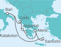 Itinerario della crociera Grecia Bevande Incluse - MSC Crociere