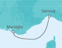 Itinerario della crociera Francia - MSC Cruceros