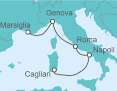 Itinerario della crociera Italia - Costa Crociere