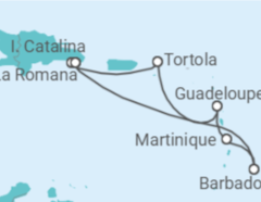 Itinerario della crociera Barbados, Martinica, Guadalupa, Isole Vergini britanniche - MSC Crociere