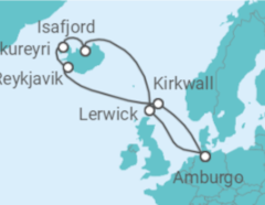 Itinerario della crociera Regno Unito, Islanda - MSC Crociere