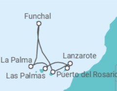 Itinerario della crociera Isole Canarie - AIDA