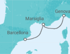 Itinerario della crociera Francia - MSC Cruceros