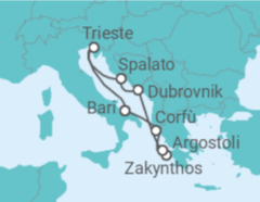 Itinerario della crociera Grecia, Croazia, Italia - Costa Crociere