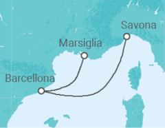 Itinerario della crociera Spagna - Costa Cruceros
