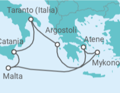 Itinerario della crociera Malta, Italia, Grecia Bevande Incluse - Costa Crociere