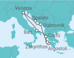 Itinerario della crociera Italia, Grecia, Croazia Bevande Incluse - Costa Crociere