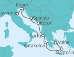 Itinerario della crociera Grecia, Montenegro, Croazia, Slovenia - NCL Norwegian Cruise Line