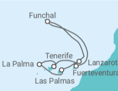 Itinerario della crociera Isole Canarie Bevande Incluse - MSC Crociere