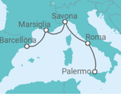 Itinerario della crociera Italia, Francia Bevande Incluse - Costa Cruceros