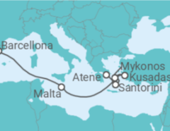 Itinerario della crociera Grecia, Turchia, Malta - Celebrity Cruises