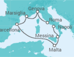 Itinerario della crociera Italia, Malta, Spagna, Francia - MSC Crociere