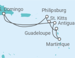 Itinerario della crociera Antigua E Barbuda, Martinica, Guadalupa, Saint Kitts e Nevis, Sint Maarten Bevande Incluse - Costa Crociere