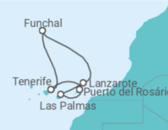 Itinerario della crociera Isole Canarie - Costa Crociere