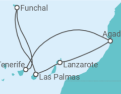 Itinerario della crociera Isole Canarie - Costa Crociere