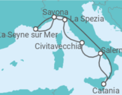 Itinerario della crociera Italia, Francia - Costa Cruceros