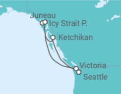 Itinerario della crociera Alaska - Royal Caribbean
