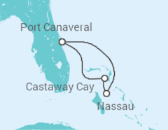 Itinerario della crociera Bahamas - Disney Cruise Line