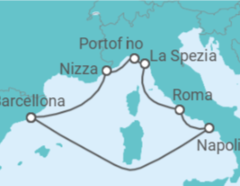 Itinerario della crociera Francia, Italia - Celebrity Cruises