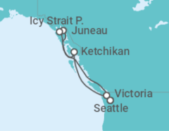 Itinerario della crociera Alaska - NCL Norwegian Cruise Line