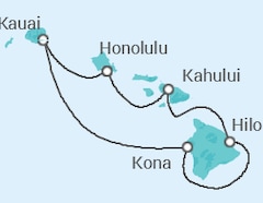 Itinerario della crociera Hawaii - NCL Norwegian Cruise Line