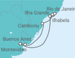 Itinerario della crociera Uruguay, Brasile - Costa Crociere