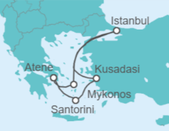 Itinerario della crociera Grecia, Turchia - Royal Caribbean