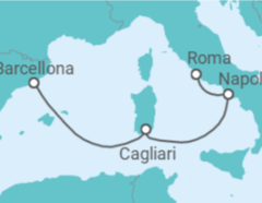 Itinerario della crociera Italia - Costa Cruceros